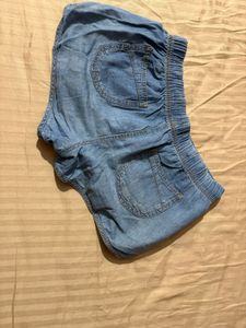 Comfy Blue Denim Shorts