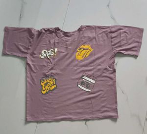 Purple Graphic T-Shirt