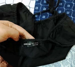 Stylish Black Halter Neck Top