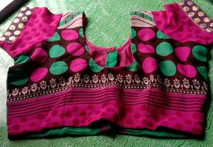 Saree With Blouse Combo 😍