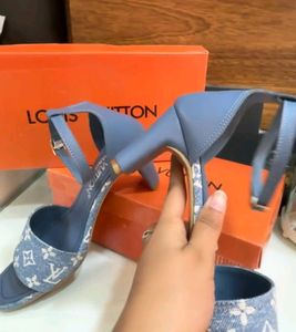 LV DENIM HEELS (Only In Cash)