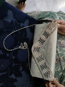 Silver Clutch