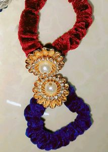Floral Embellished Hair Scrunchies