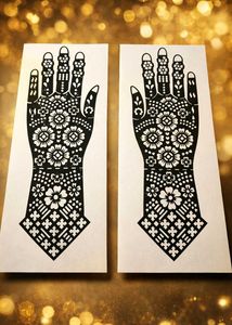 Henna Tattoo Stencils - Pack of 5