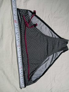 Women's Black💛 &amp; White Polka Dot Bikini Bottom