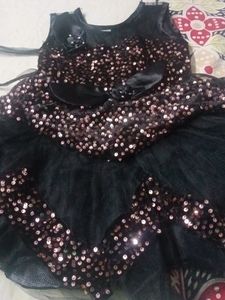 Party Wear Dress For 1 To 3 Years Girl