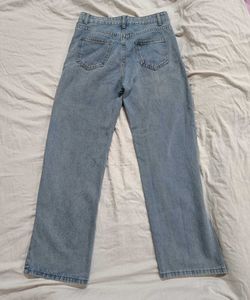 Light Wash Straight Leg Jeans