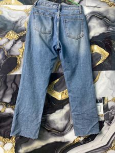 Blue Straight Fit Jeans For Women