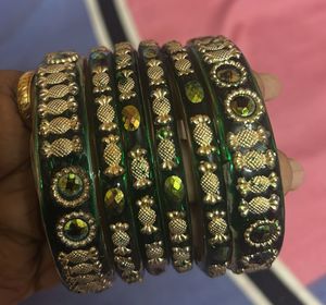 Green & Gold Bangles