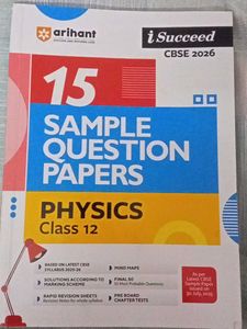Arihant 15 Sample Question Papers Physics Class 12