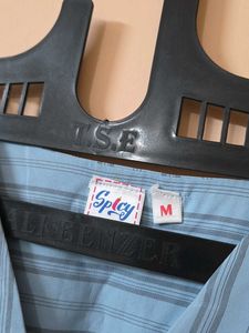 Blue Top with strings