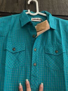 Stylish Teal Cotton Kurta for Boys – Smart Ethnic