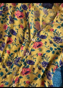 Floral Print Button-Up