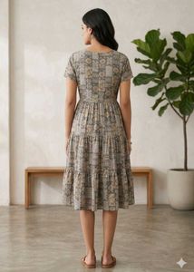 Women's Traditional Geometric &amp; Mandala Print Tier