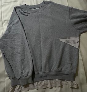 y2k  Grey  Sweatshirt