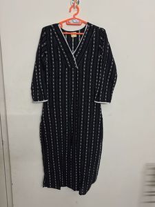 Black Striped Kurta (without pants)
