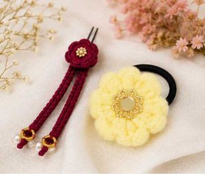 Handmade Woolen Hair Accessories Combo