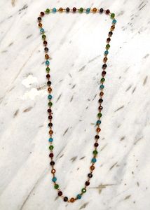 Multicolored Beads Crystal Necklace
