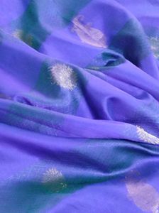 Blue Paisley Saree