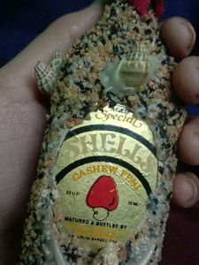 Unique Seashell Decorated Bottle( inside wine)