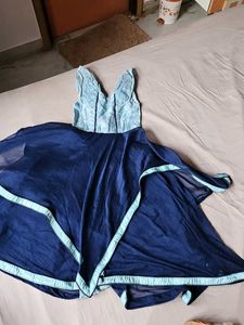 Elegant Blue Party Dress