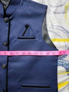 Classic Navy Blue Nehru Jacket