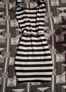Black N White Bodycon Dress