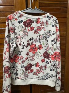 Floral Print Sweatshirt