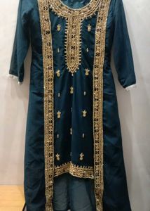 Heavy Teal Kurta lehenga Set