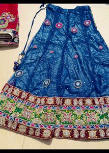 Full Heavy Stone Work Bride Lengha