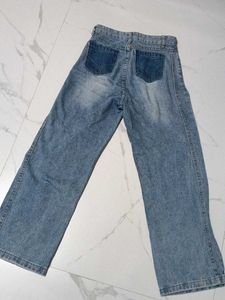 Trendy Split Hem Wide Leg Jeans