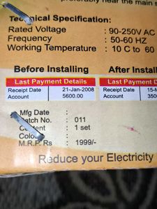 Power Saver Upto 40% Electricity Bill Everyday