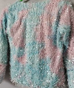 Sparkly Fuzzy Top