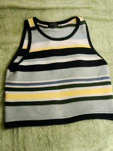 Striped Knit Tank Top sweater