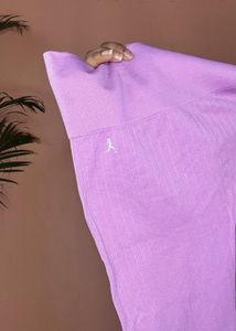 Light Purple Ribbed Leggings