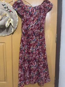 Berrylush Floral Print Midi Dress