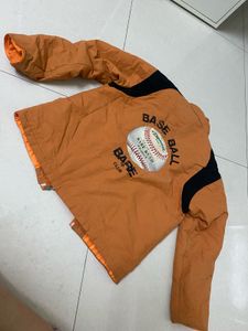 Orange &amp; Black Padded Jacket