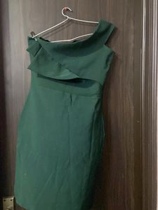 One Shoulder Dress With Chest Detailing