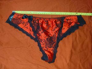 Red Floral Lace Bikini Panty