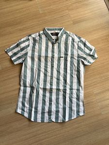 The Indian Garage Co Men's Striped Short Sleeve Sh