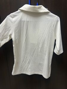 SALT ATTIRE WHITE POLO