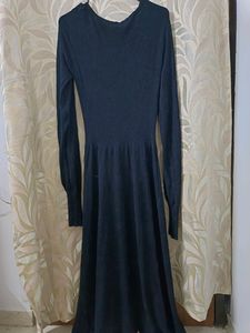 Dark Cosplay Gothic Ribbed Dress