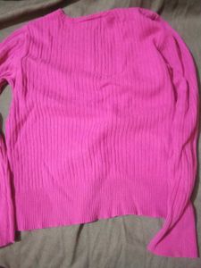 Pink Cherokee V-Neck Sweater