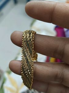 Vintage one gram Gold Tone Chain Bracelet