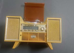 Vintage Musica Record Player musical box