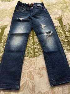 Distressed Denim Jeans