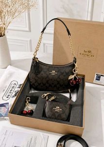 Coach Cherry Print Handbag Set