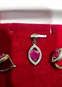 925 Silver Pendant Set