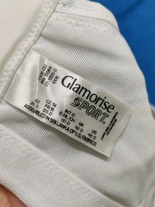GLAMORISE White Sports Bra