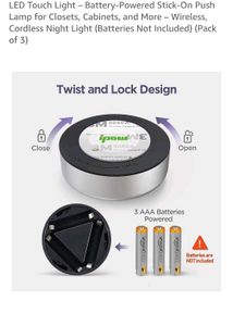 LED Puck Lights Set 💡🔋